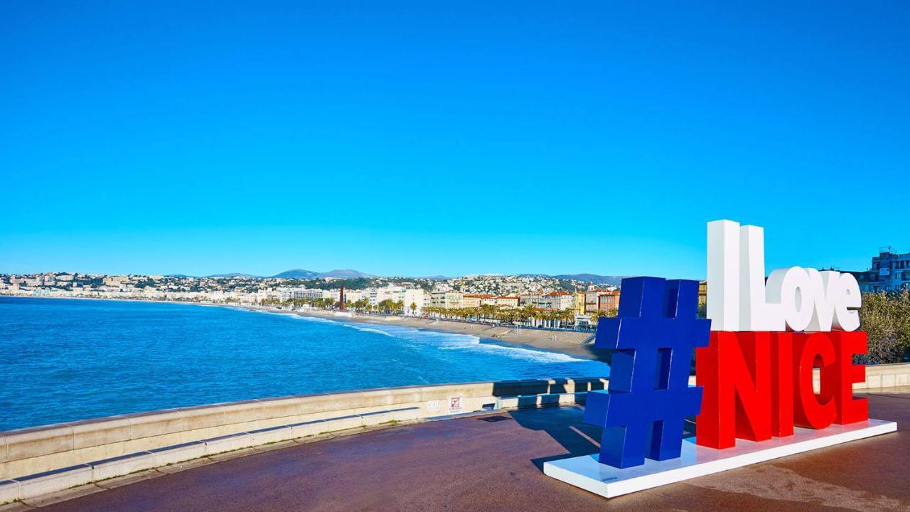 Nuances D'Azur - Bel Azur Lägenhet Nice Exteriör bild